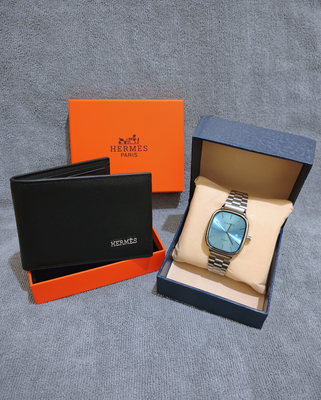 MEGA Pack Homme : Montre Casio & Portefeuille Hermès